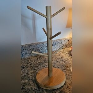 Bamboo Mug Tree Holder
